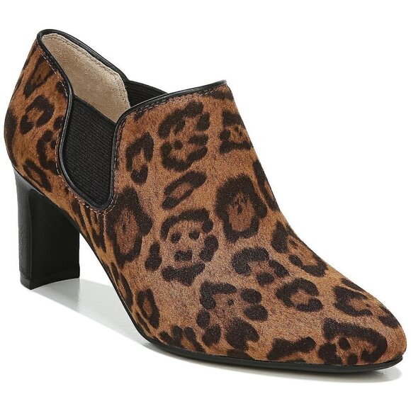Lifestride Slip-On Booties Gilmore Leopard Women's Size 7W - Picture 3 of 13